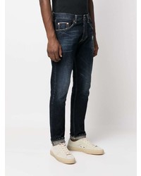 dunkelblaue Jeans mit Destroyed-Effekten von Dondup