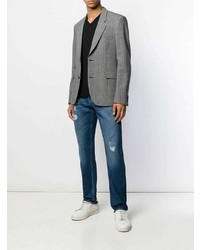 dunkelblaue Jeans mit Destroyed-Effekten von Brunello Cucinelli