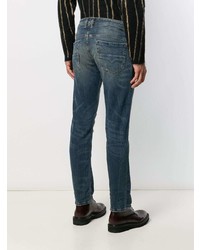 dunkelblaue Jeans mit Destroyed-Effekten von Diesel