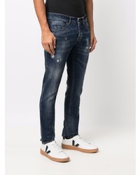 dunkelblaue Jeans mit Destroyed-Effekten von Dondup