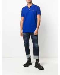 dunkelblaue Jeans mit Destroyed-Effekten von DSQUARED2