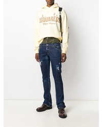 dunkelblaue Jeans mit Destroyed-Effekten von DSQUARED2