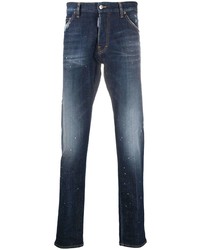 dunkelblaue Jeans mit Destroyed-Effekten von DSQUARED2