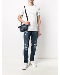 dunkelblaue Jeans mit Destroyed-Effekten von Dolce & Gabbana