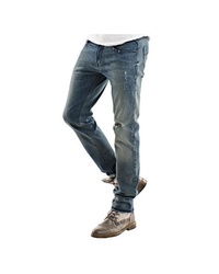 dunkelblaue Jeans mit Destroyed-Effekten von EMILIO ADANI