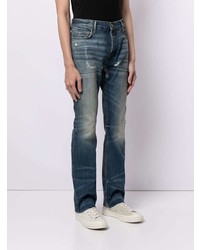 dunkelblaue Jeans mit Destroyed-Effekten von Fear Of God