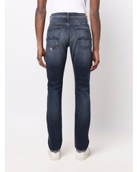 dunkelblaue Jeans mit Destroyed-Effekten von 7 For All Mankind