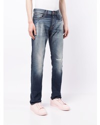dunkelblaue Jeans mit Destroyed-Effekten von Armani Exchange