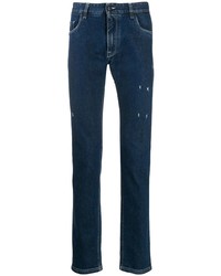dunkelblaue Jeans mit Destroyed-Effekten von Fendi