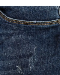 dunkelblaue Jeans mit Destroyed-Effekten von FiNN FLARE