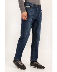 dunkelblaue Jeans mit Destroyed-Effekten von FiNN FLARE