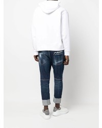 dunkelblaue Jeans mit Destroyed-Effekten von DSQUARED2