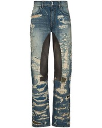 dunkelblaue Jeans mit Destroyed-Effekten von Givenchy
