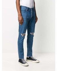 dunkelblaue Jeans mit Destroyed-Effekten von Neuw