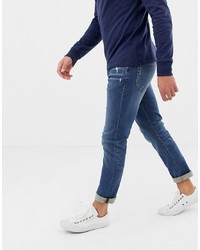 dunkelblaue Jeans mit Destroyed-Effekten von J.Crew Mercantile