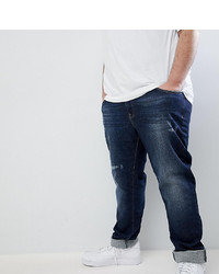 dunkelblaue Jeans mit Destroyed-Effekten von Jacamo
