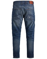 dunkelblaue Jeans mit Destroyed-Effekten von Jack & Jones