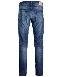 dunkelblaue Jeans mit Destroyed-Effekten von Jack & Jones