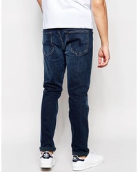 dunkelblaue Jeans mit Destroyed-Effekten von Lee