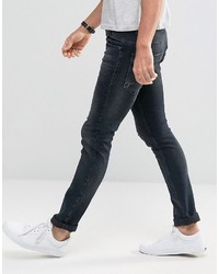 dunkelblaue Jeans mit Destroyed-Effekten von Sisley