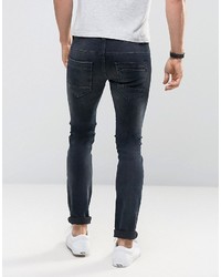 dunkelblaue Jeans mit Destroyed-Effekten von Sisley