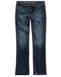 dunkelblaue Jeans mit Destroyed-Effekten von JP1880