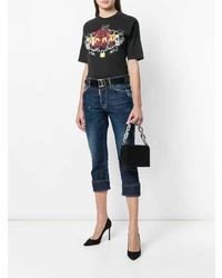 dunkelblaue Jeans mit Destroyed-Effekten von Dsquared2