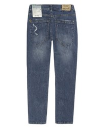 dunkelblaue Jeans mit Destroyed-Effekten von Lemmi