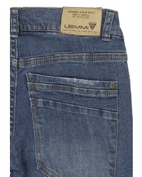 dunkelblaue Jeans mit Destroyed-Effekten von Lemmi