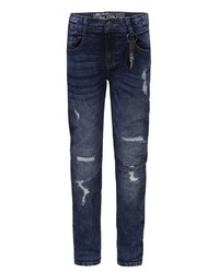 dunkelblaue Jeans mit Destroyed-Effekten von Lemmi