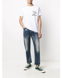 dunkelblaue Jeans mit Destroyed-Effekten von Diesel