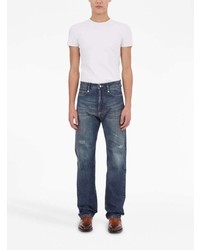 dunkelblaue Jeans mit Destroyed-Effekten von Ferragamo