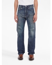 dunkelblaue Jeans mit Destroyed-Effekten von Ferragamo