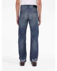 dunkelblaue Jeans mit Destroyed-Effekten von Ferragamo