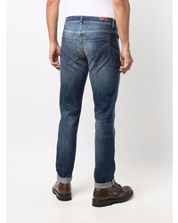 dunkelblaue Jeans mit Destroyed-Effekten von Dondup