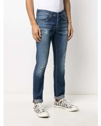 dunkelblaue Jeans mit Destroyed-Effekten von Dondup