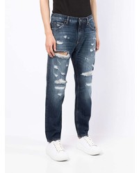 dunkelblaue Jeans mit Destroyed-Effekten von Dolce & Gabbana