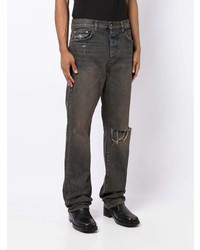 dunkelblaue Jeans mit Destroyed-Effekten von Amiri