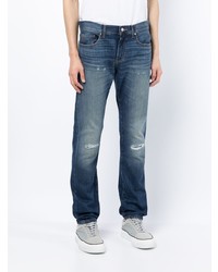 dunkelblaue Jeans mit Destroyed-Effekten von Armani Exchange