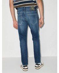 dunkelblaue Jeans mit Destroyed-Effekten von True Religion