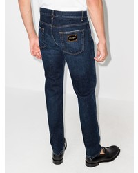 dunkelblaue Jeans mit Destroyed-Effekten von Dolce & Gabbana