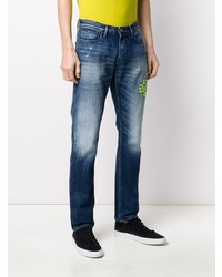 dunkelblaue Jeans mit Destroyed-Effekten von Emporio Armani