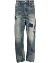 dunkelblaue Jeans mit Destroyed-Effekten von Neighborhood