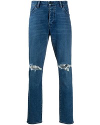 dunkelblaue Jeans mit Destroyed-Effekten von Neuw
