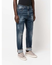 dunkelblaue Jeans mit Destroyed-Effekten von Dondup