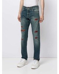 dunkelblaue Jeans mit Destroyed-Effekten von Dolce & Gabbana