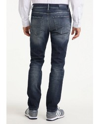 dunkelblaue Jeans mit Destroyed-Effekten von Pioneer Authentic Jeans