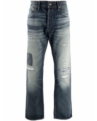 dunkelblaue Jeans mit Destroyed-Effekten von Polo Ralph Lauren
