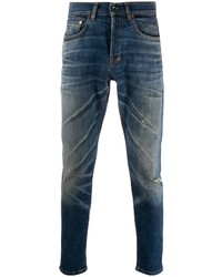 dunkelblaue Jeans mit Destroyed-Effekten von PRPS