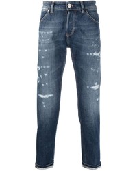 dunkelblaue Jeans mit Destroyed-Effekten von PT TORINO